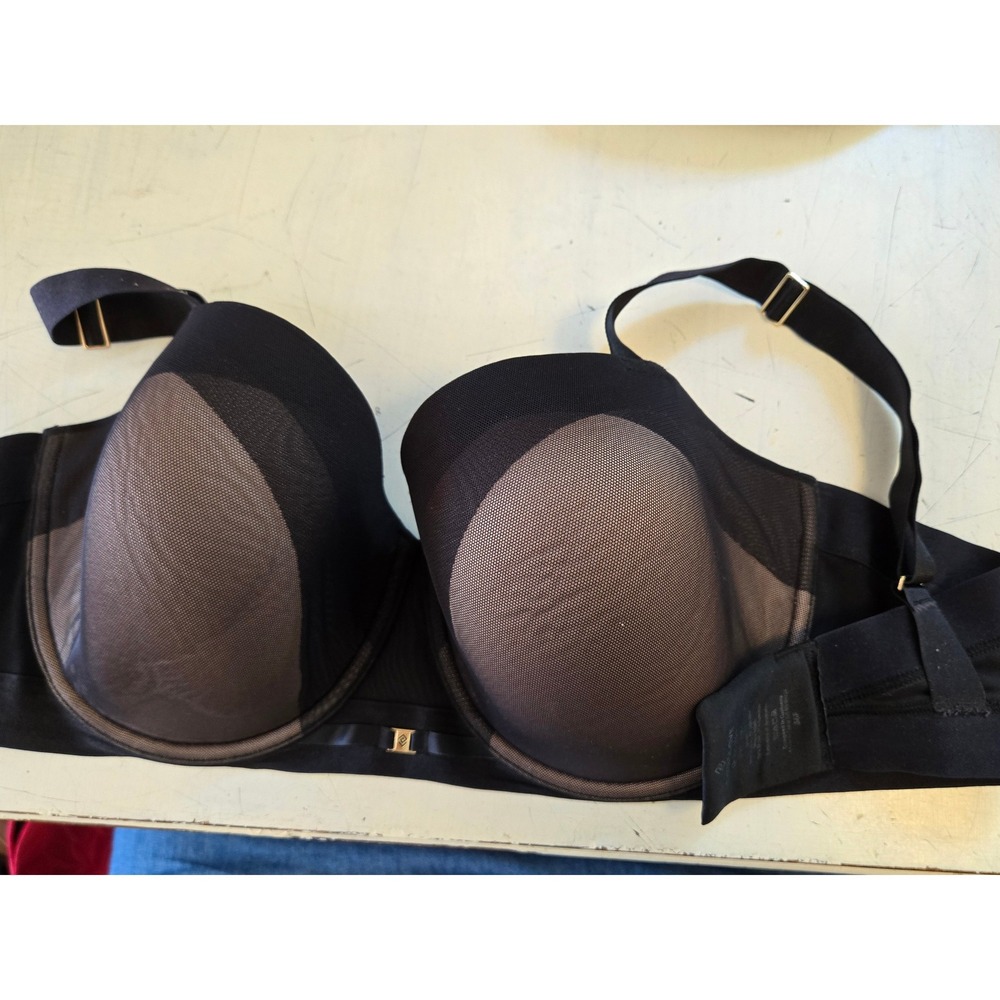 Third Love Underwire Black Bra 36F GUC